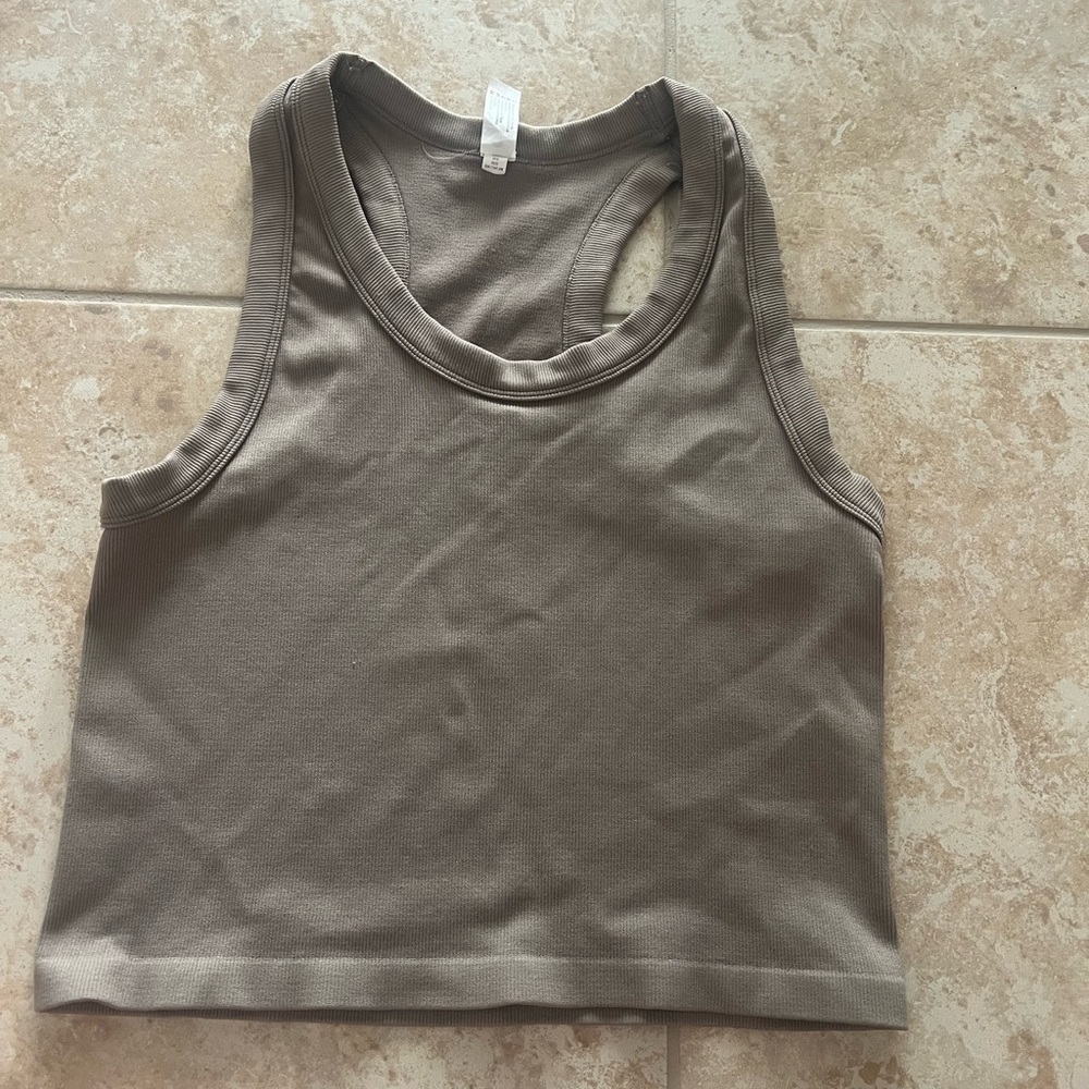 90 Degree By Reflex Taupe Tank Top